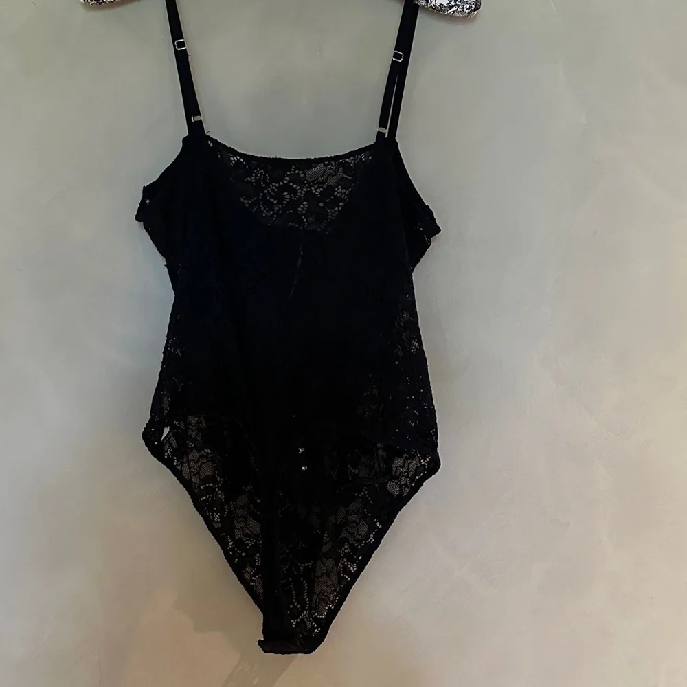 Free People Intimately Lace Night Rhythm Bodysuit